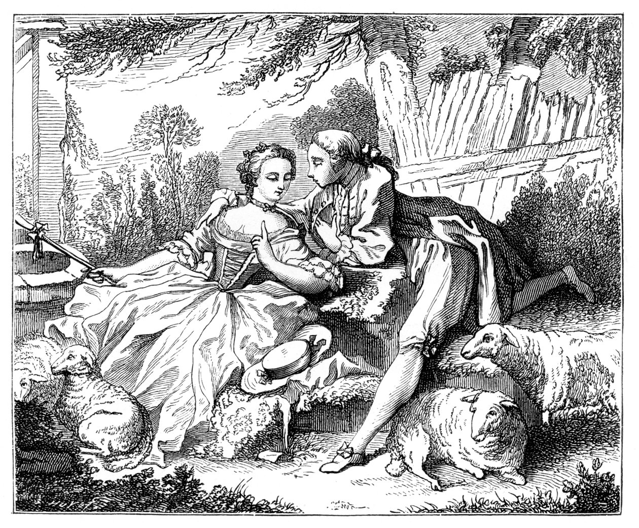 Eine Schäferin, 1885 von Unbekannt