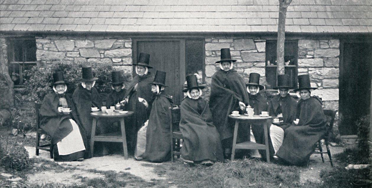 Eine walisische Teeparty, 1912 von Unbekannt