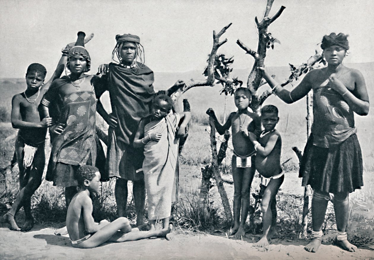 Eine Gruppe von Zulus, 1912 von Unbekannt
