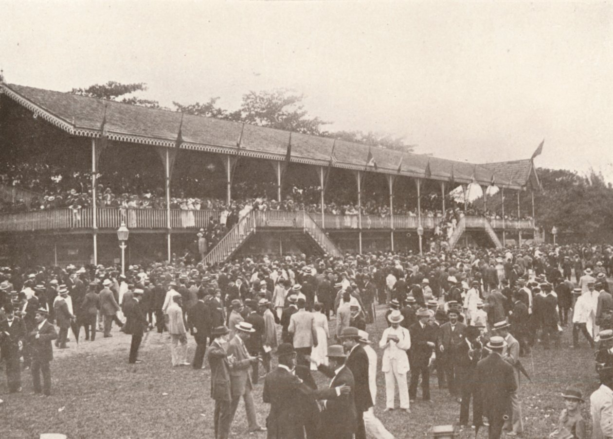 Ein Teil des Derby Club Rennbahn Geheges, 1914 von Unbekannt