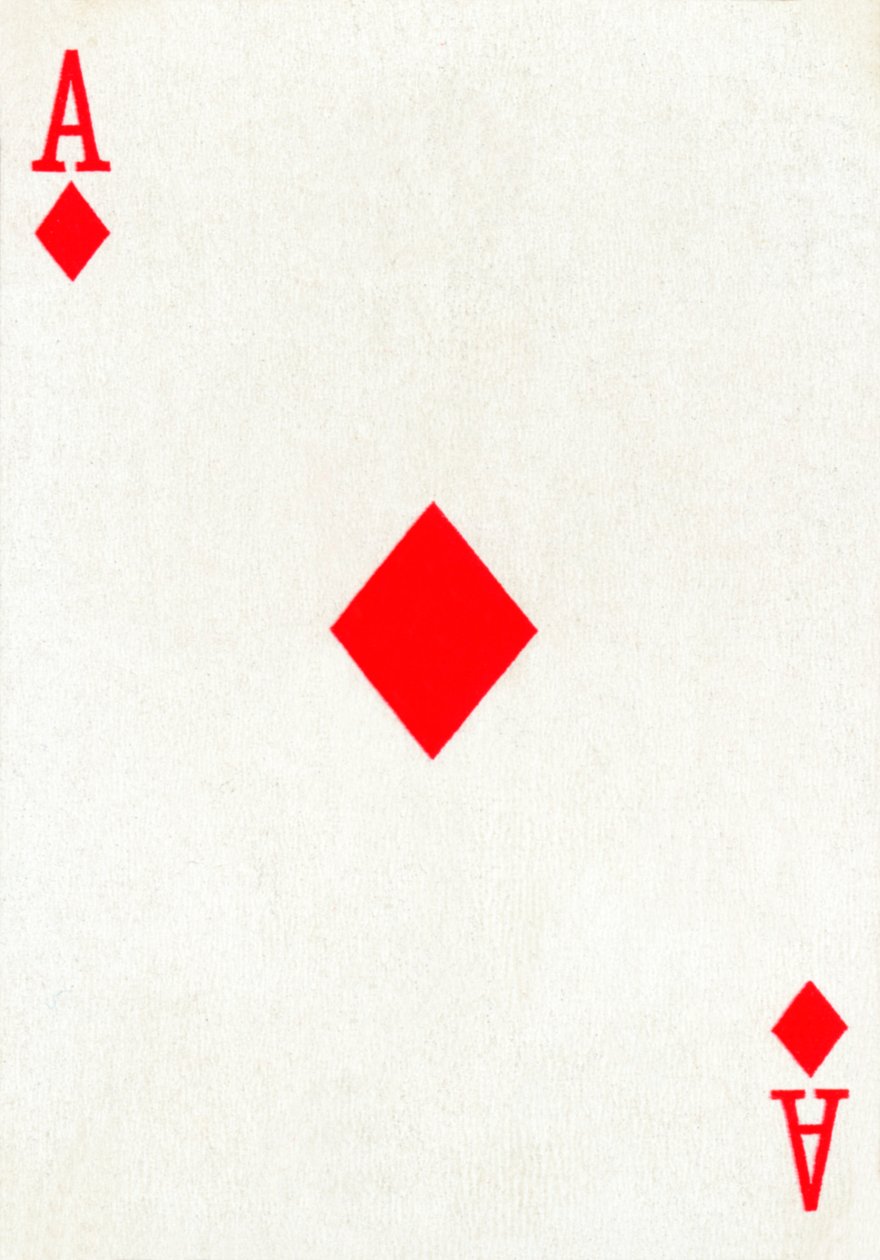 Karo-Ass aus einem Kartenspiel von Goodall & Son Ltd., ca. 1940 von Unbekannt