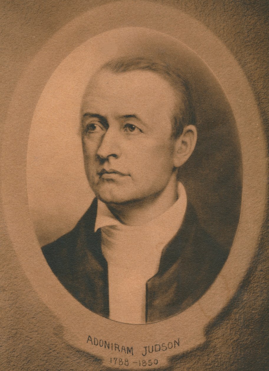 Adoniram Judson, Jr., amerikanischer Kongregationalist und später baptistischer Missionar von Unbekannt