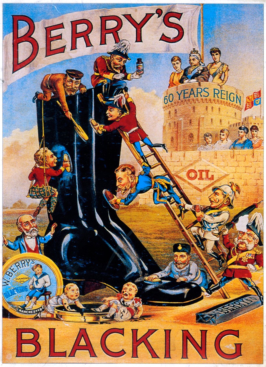 Werbung für Berrys Schuhpolitur, 1887 von Unbekannt