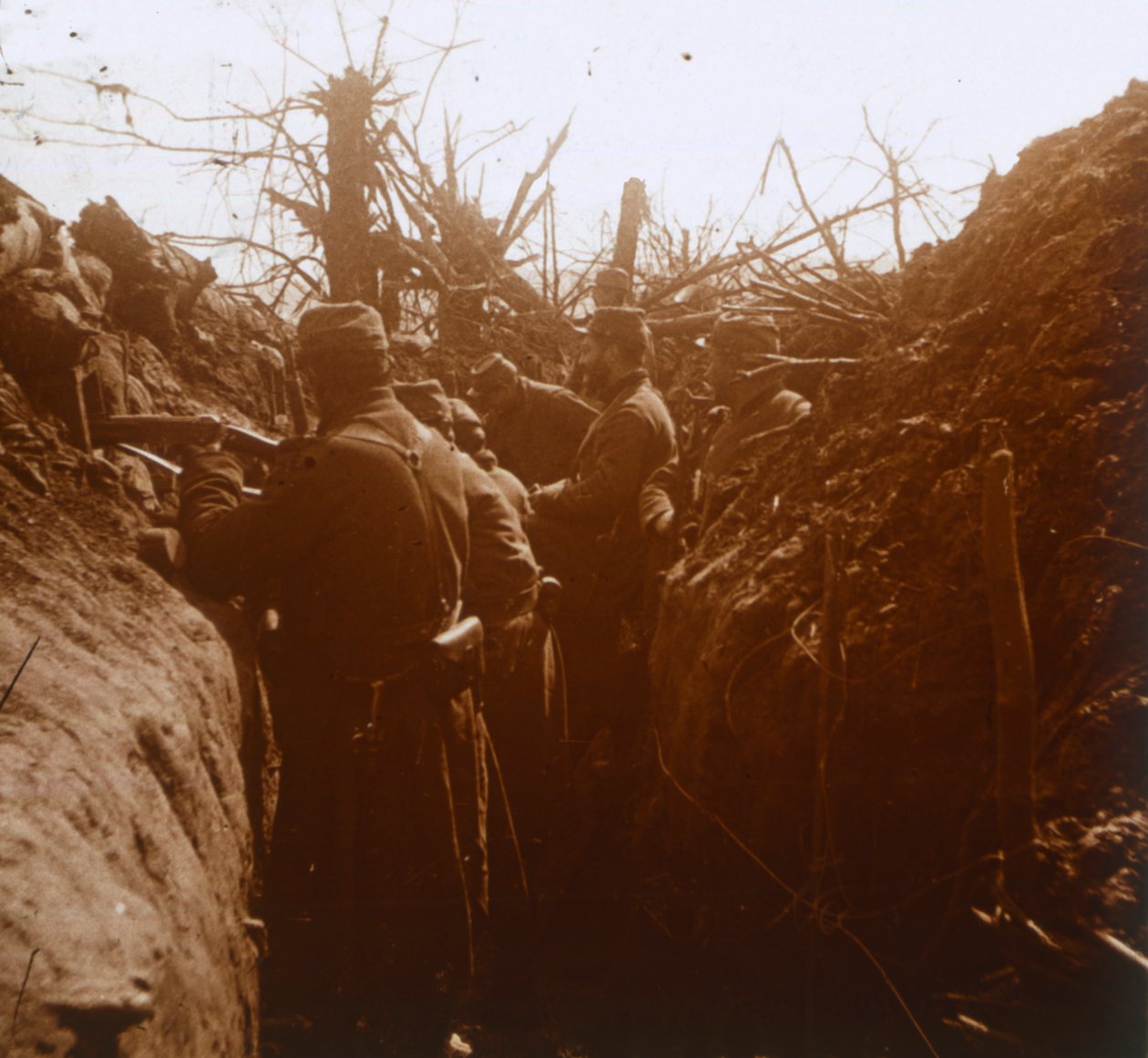 Nach der Schlacht an der Marne, Nordfrankreich, um 1914-1918 von Unbekannt