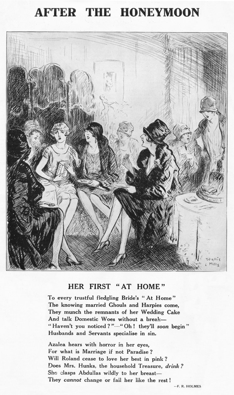 Nach den Flitterwochen - Ihr erstes Zuhause, 1927 von Unbekannt