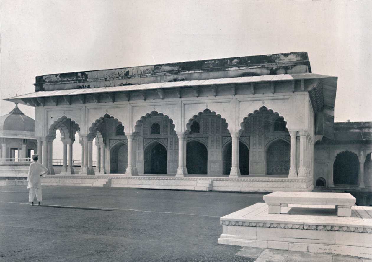 Agra. Der Dewan-i-Khas oder Halle der öffentlichen Audienzen, um 1910 von Unbekannt