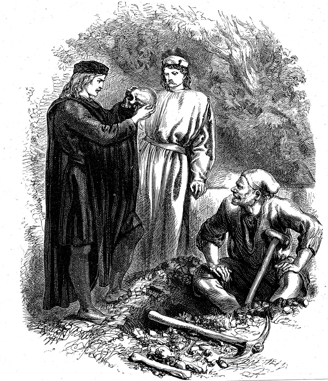 Ach, armer Yorick! Ich kannte ihn, Horatio, ca. 1850 von Unbekannt