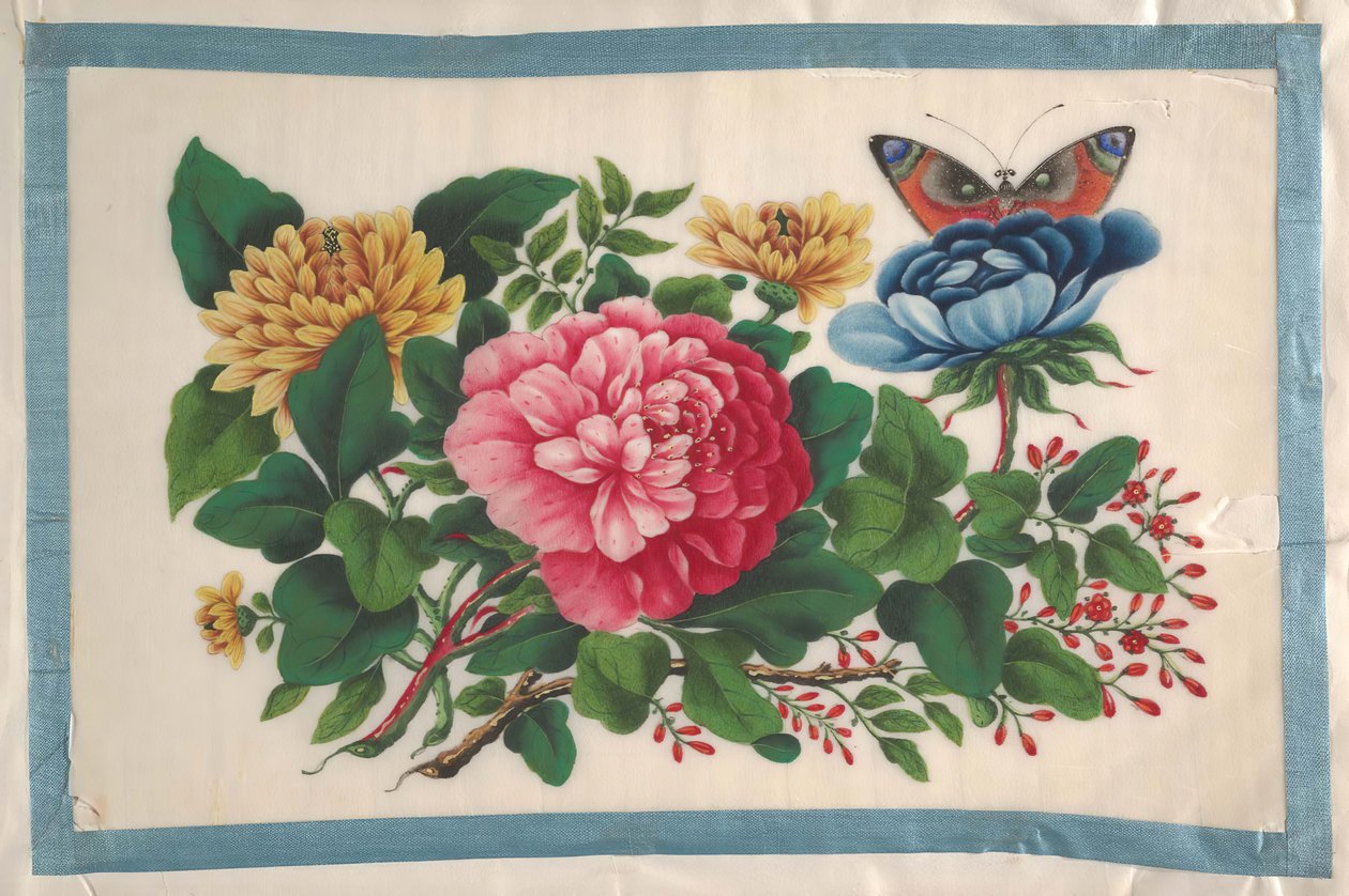 Album mit zwölf Blumenbildern, 19. Jahrhundert von Unbekannt