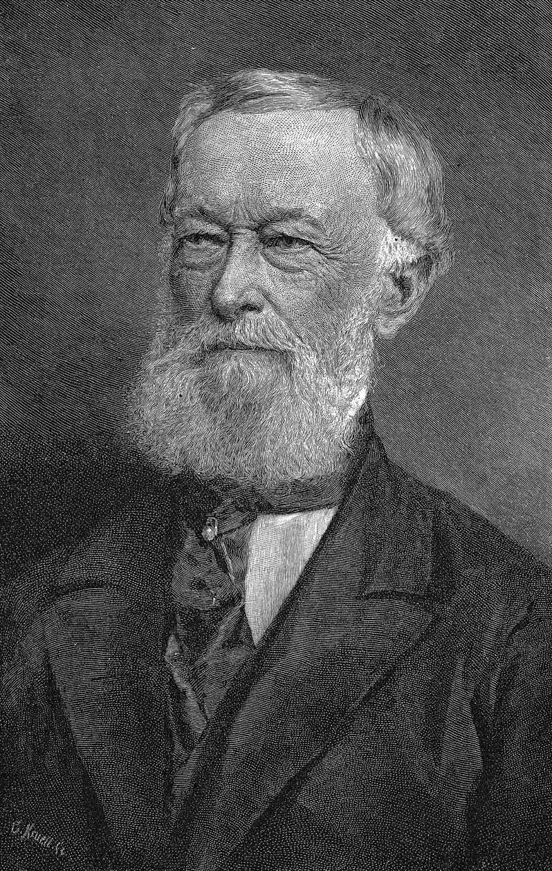 Alfred Krupp, deutscher Industrieller und Waffenhersteller, 1886 von Unbekannt