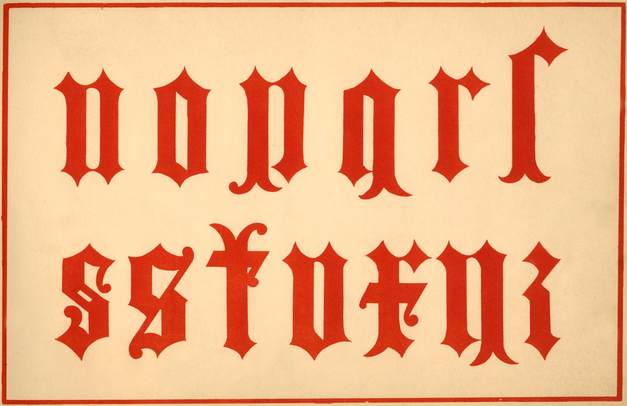 Alphabet, archaische Buchstaben, Kleinbuchstaben von Unbekannt