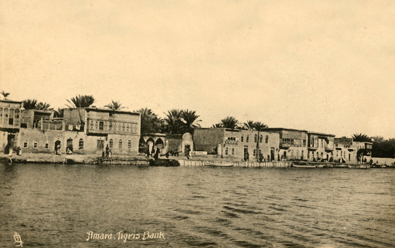 Amara, Tigris-Ufer, um 1918-1939 von Unbekannt