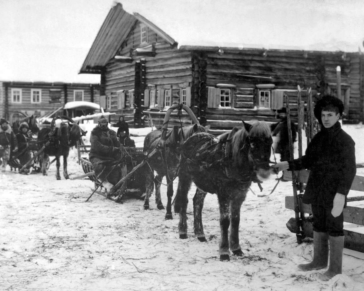 Amerikanische Infanterie in der Nähe von Archangelsk, Russland, Dezember 1918 von Unbekannt