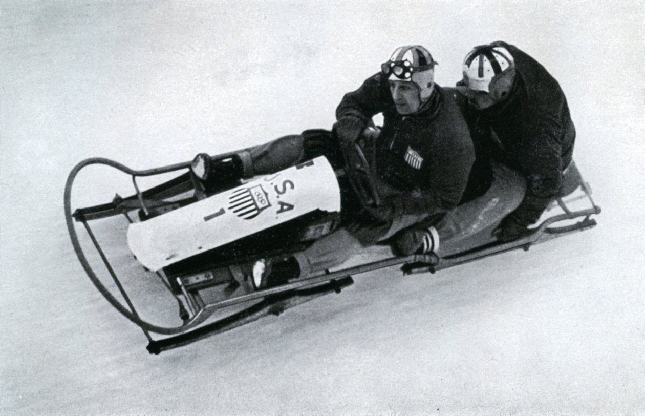 Amerikanisches Zweimann-Bobteam, Deutsche Winterolympiade, 1936 von Unbekannt