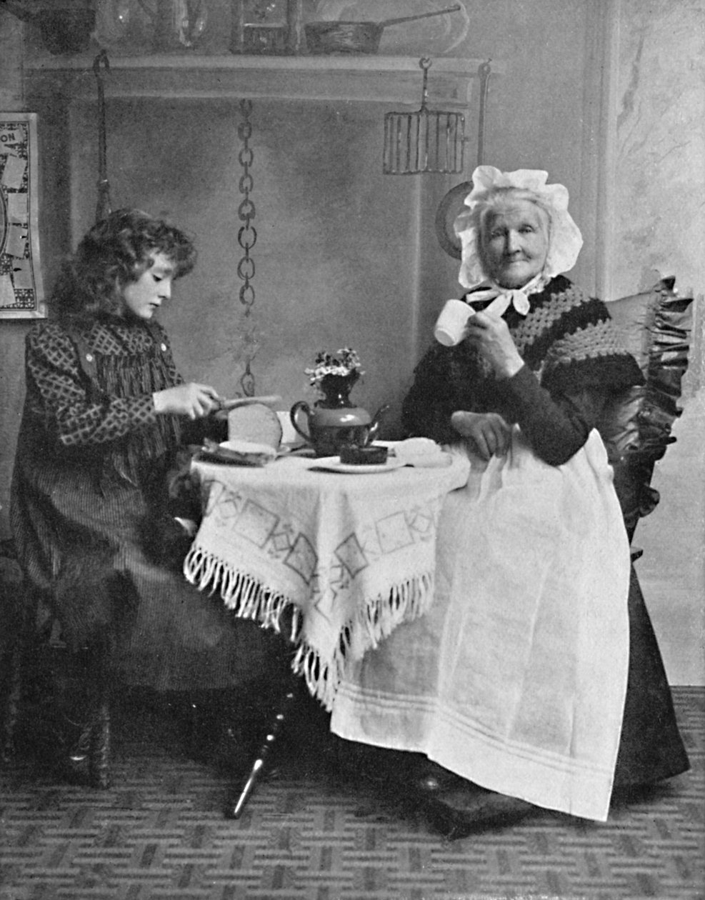 Eine englische Hüttenszene, 1912 von Unbekannt
