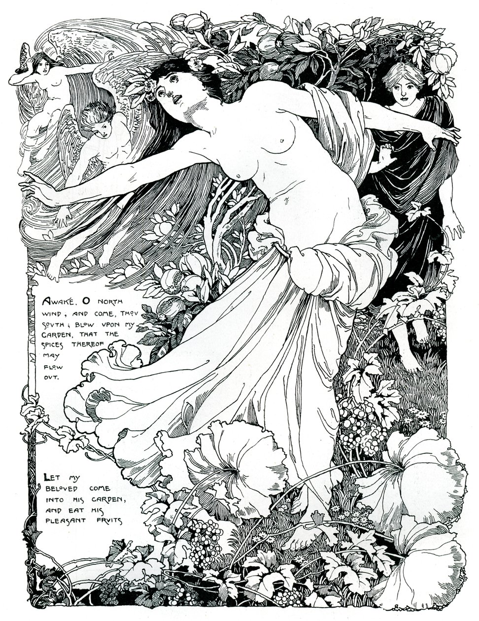 Eine Illustration für das Hohelied, 1899 von Unbekannt