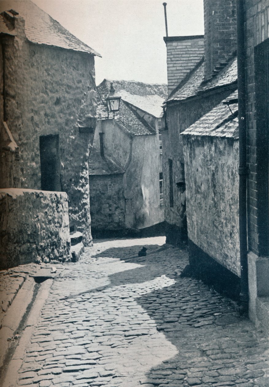 Ein alter Teil von St Ives, Cornwall, als Slum-Sanierungsgebiet ausgewiesen, 1935 von Unbekannt