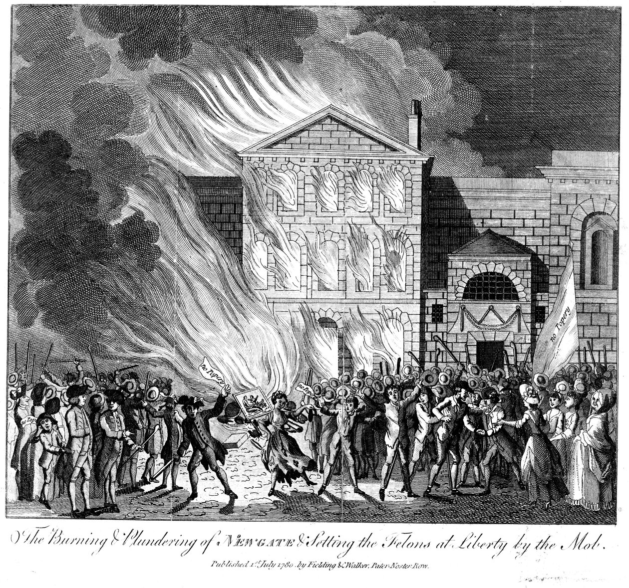Anti-katholische Gordon-Unruhen, London, 6.-7. Juni 1780 von Unbekannt