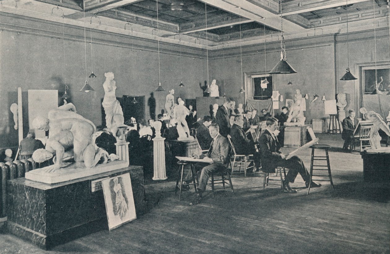 Antike und Lebensklassen am Ontario College of Art, Toronto, um 1913 von Unbekannt