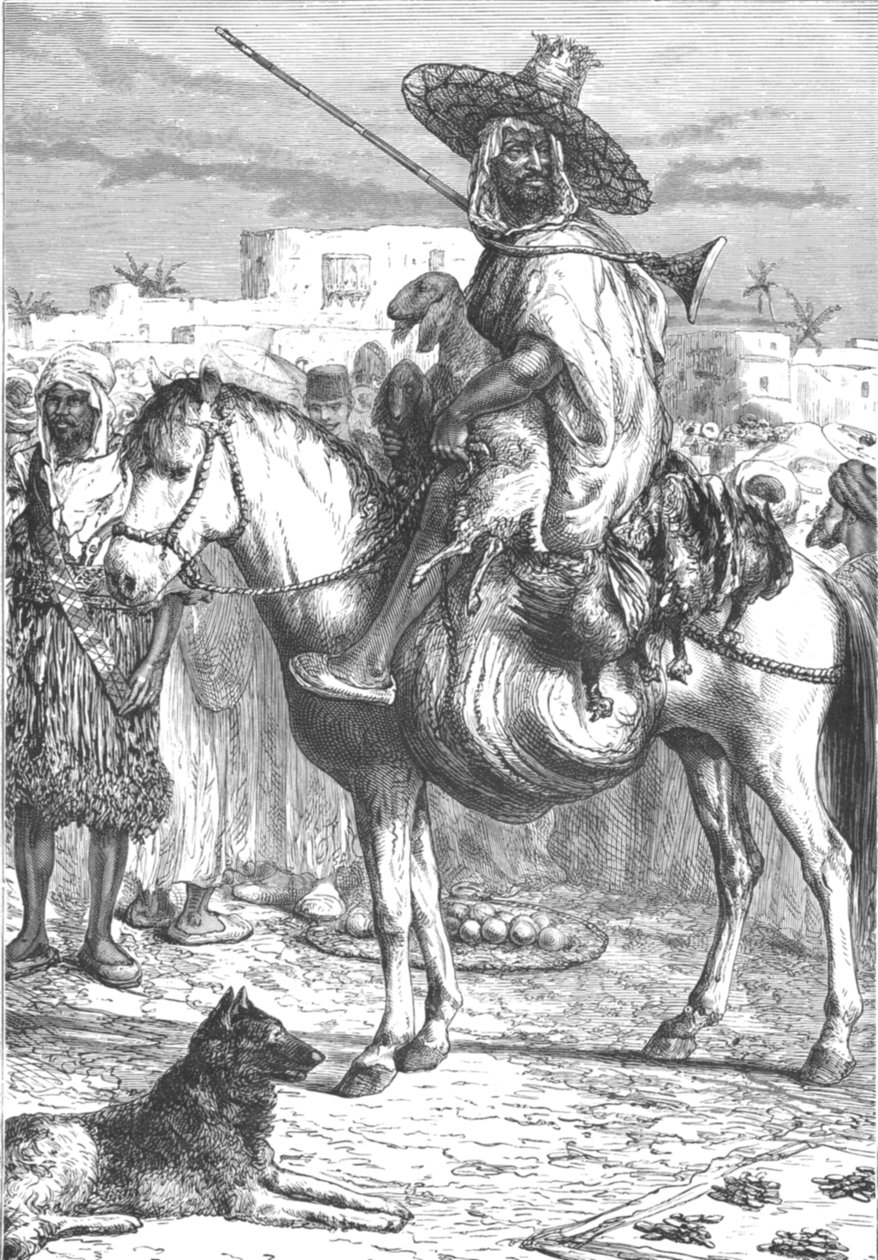 Arabischer Bauer auf dem Markt in Tlemcen, Algerien, späte 19. Jahrhundert von Unbekannt