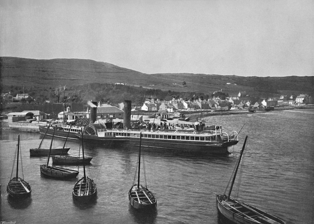 Ardrishaig - Der Dampfer Columba am Ardrishaig Kai, 1895 von Unbekannt