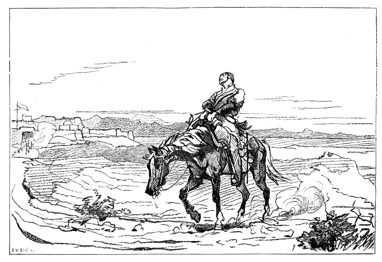 Ankunft von Dr. Brydon in Jalalabad, 13. Januar 1842, 1900 von Unbekannt
