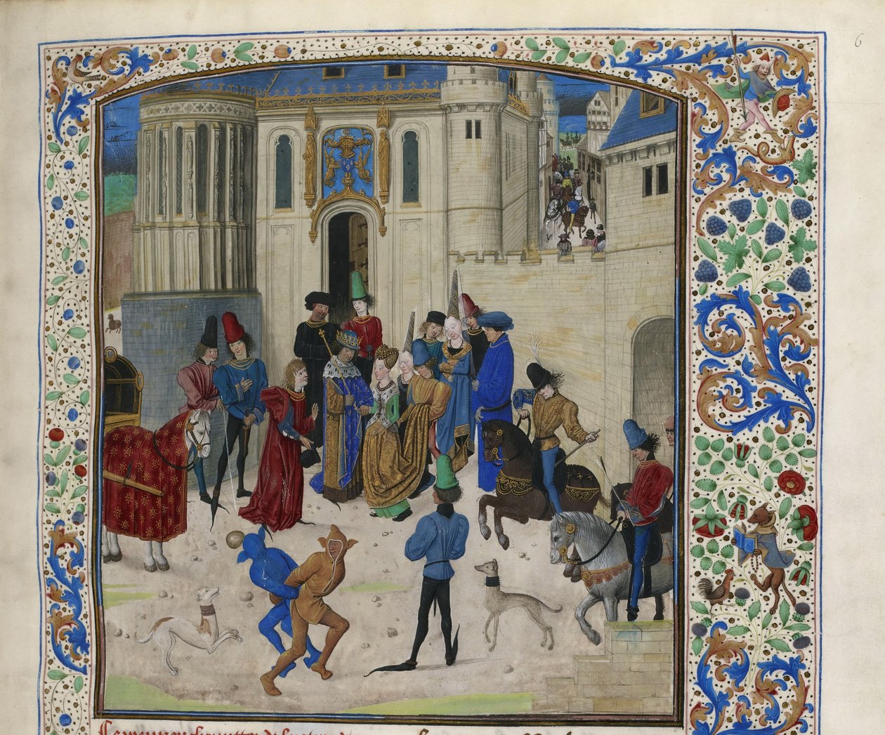 Die Ankunft von Isabeau de Bavaria in Paris, ca. 1470-1475 von Unbekannt