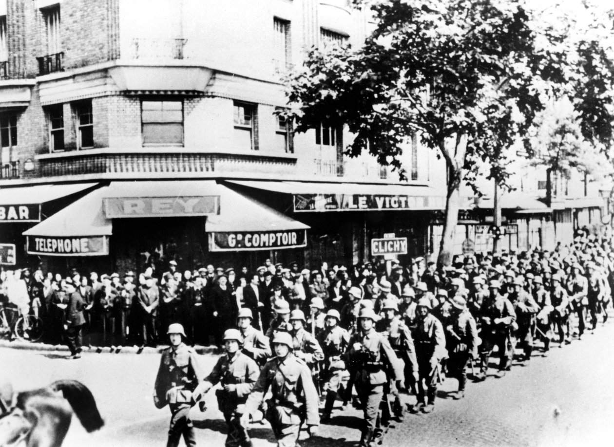 Ankunft der ersten deutschen Truppen in Paris, Juni 1940 von Unbekannt