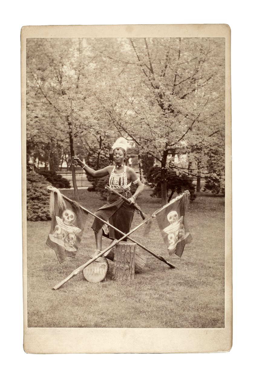 Ashanti Gruppe Vortrag, Deutschland 1890er Jahre (s/w Foto) von Unbekannt