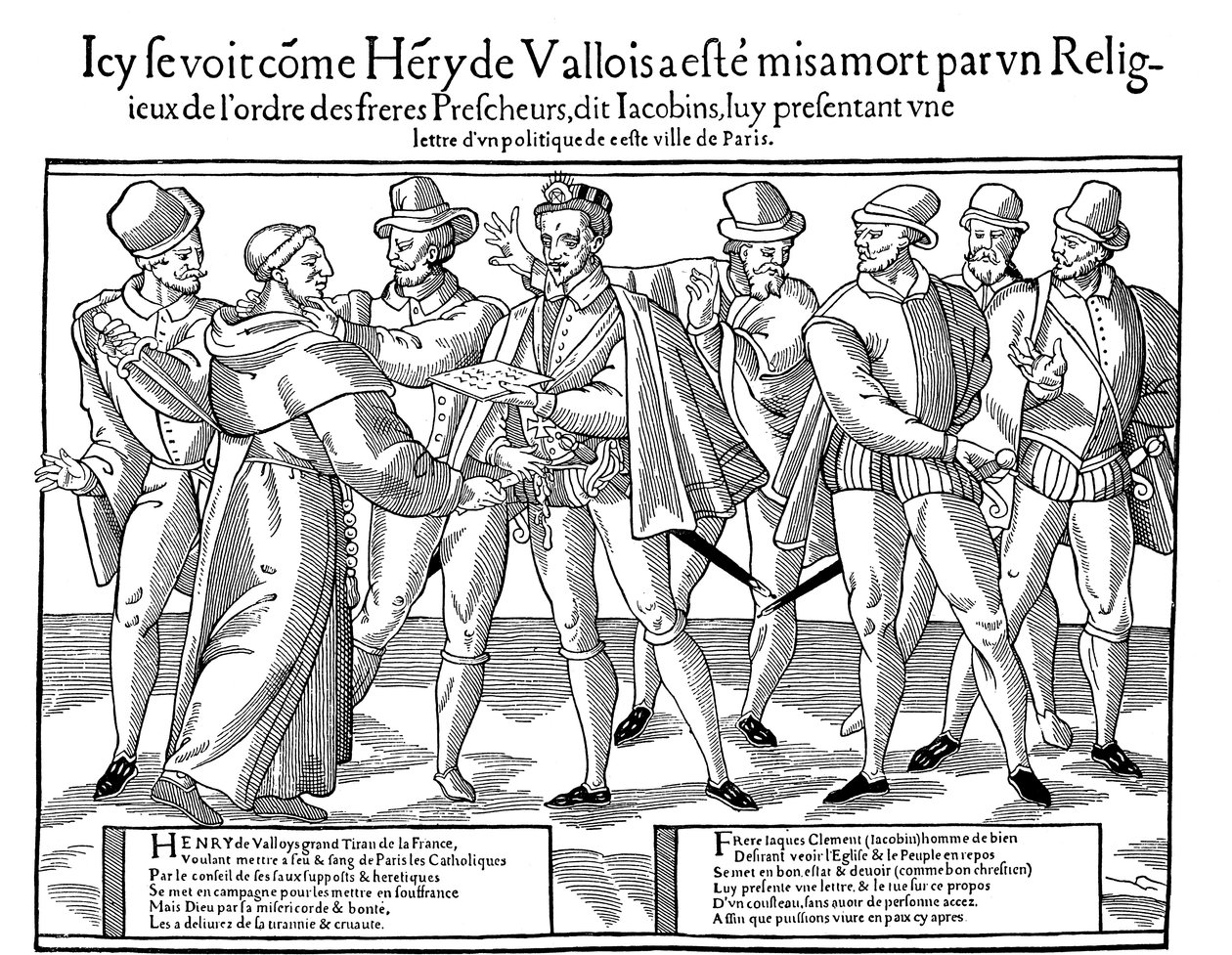 Ermordung von Heinrich III., König von Frankreich, 1589 von Unbekannt