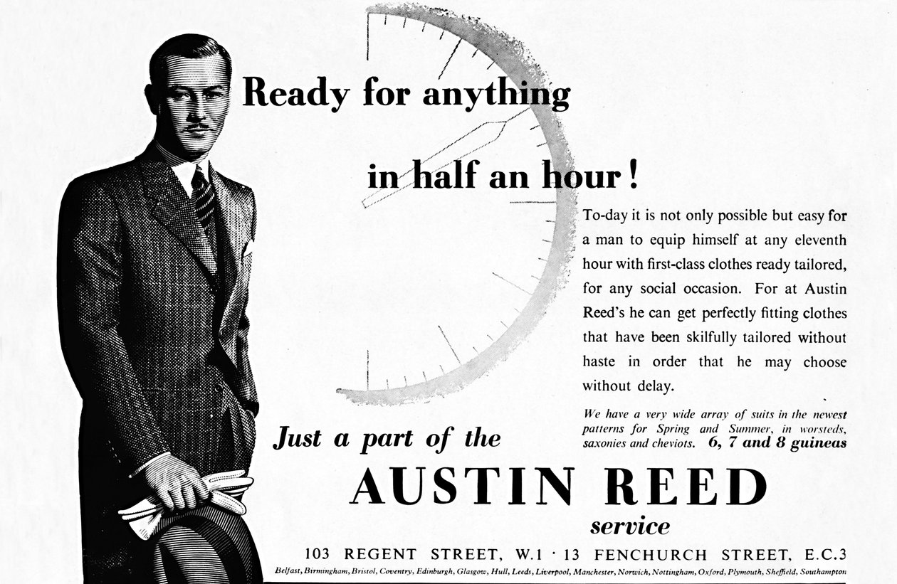 Austin Reed - Bereit für alles in einer halben Stunde, 1937 von Unbekannt