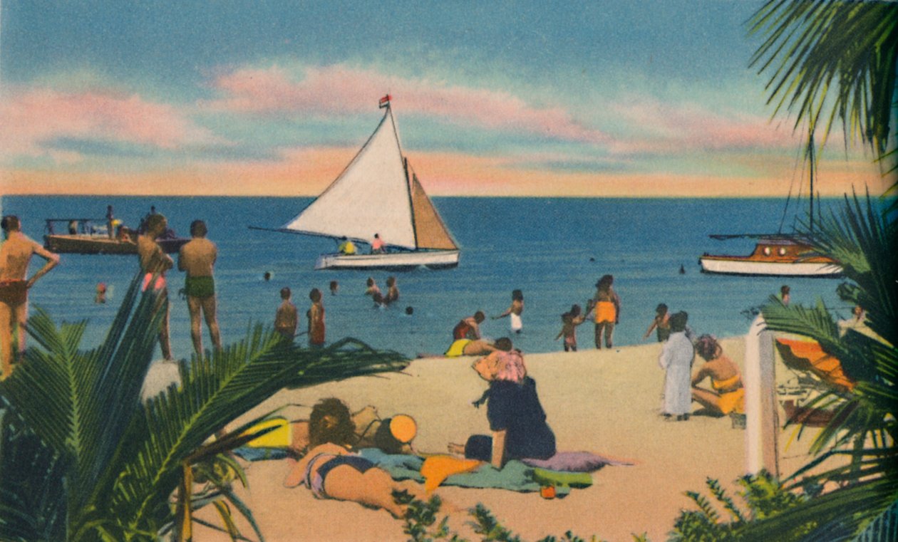 Strand bei Pradomar, 20 Minuten von Barranquilla, um 1940er von Unbekannt