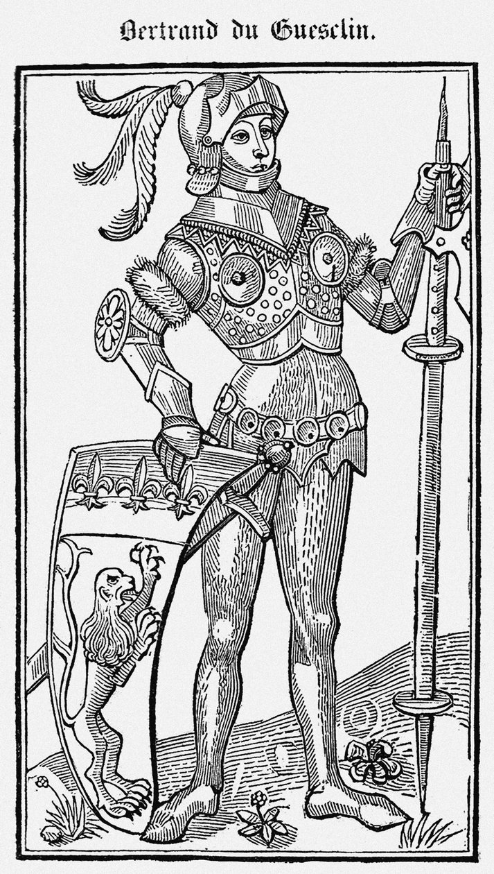 Bertrand du Guesclin aus Le Livre des faits de messire Bertrand du Guesclin, 1487 von Unbekannt