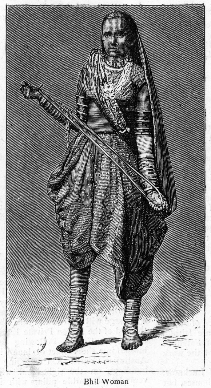 Bhil-Frau, 1886 von Unbekannt