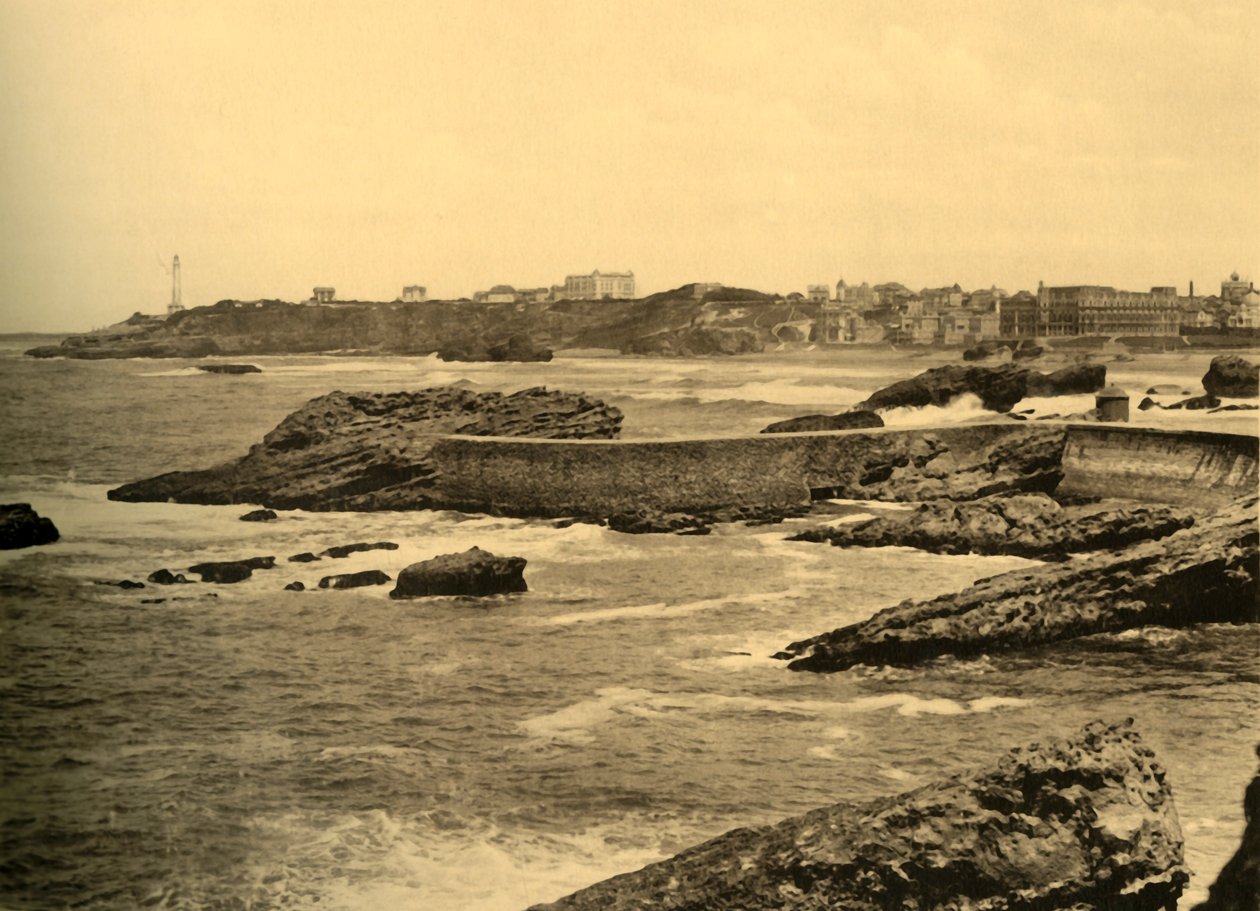 Biarritz - La Digue de la Cafetiere, ca. 1930 von Unbekannt