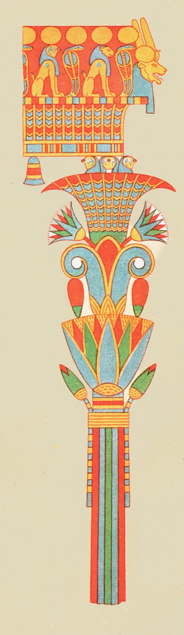 Bouquet-Kapitell, Theben, Ägypten, 1928 von Unbekannt