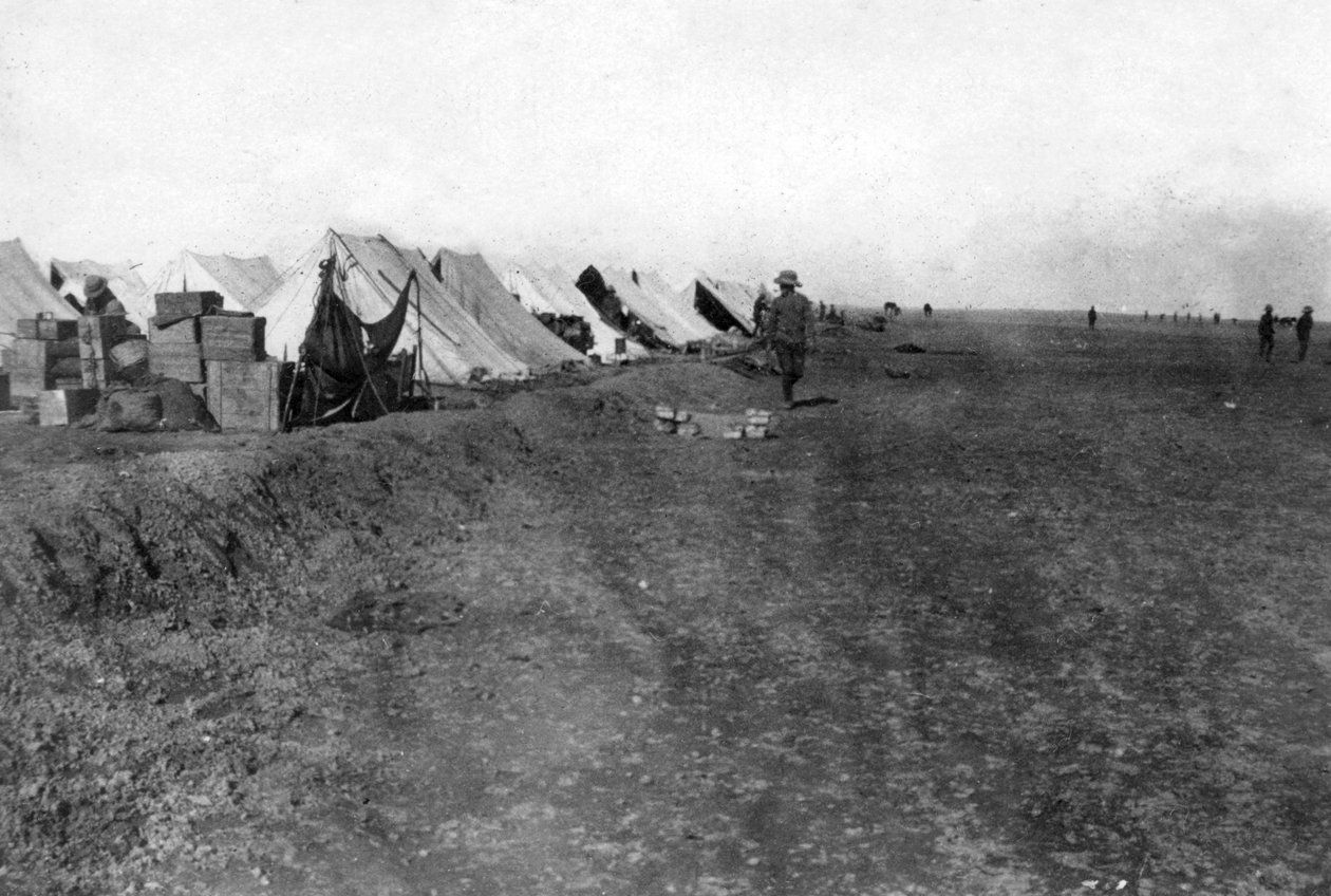 Britisches 15 RWR-Lager, in der Nähe von Bagdad, 1918 von Unbekannt