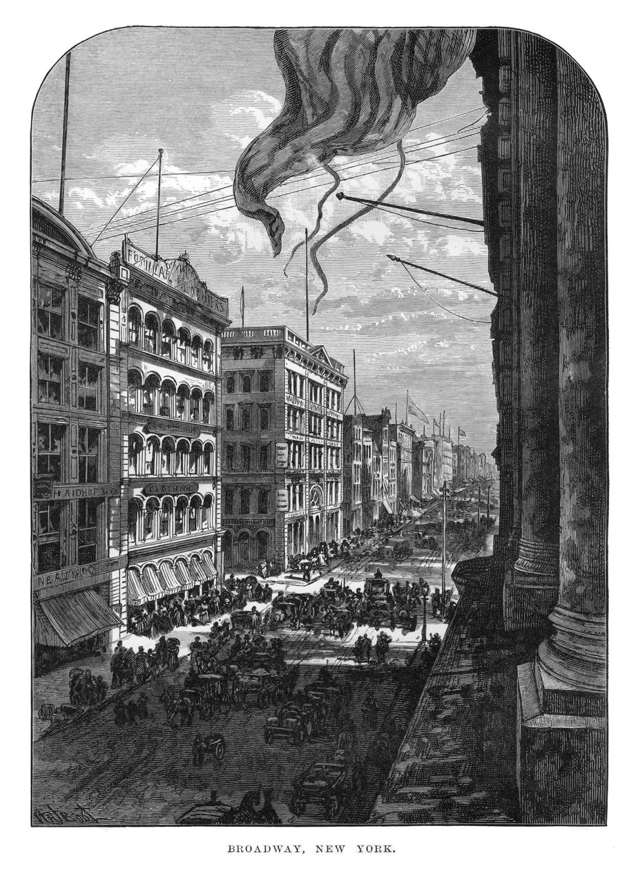 Broadway, New York, 19. Jahrhundert von Unbekannt