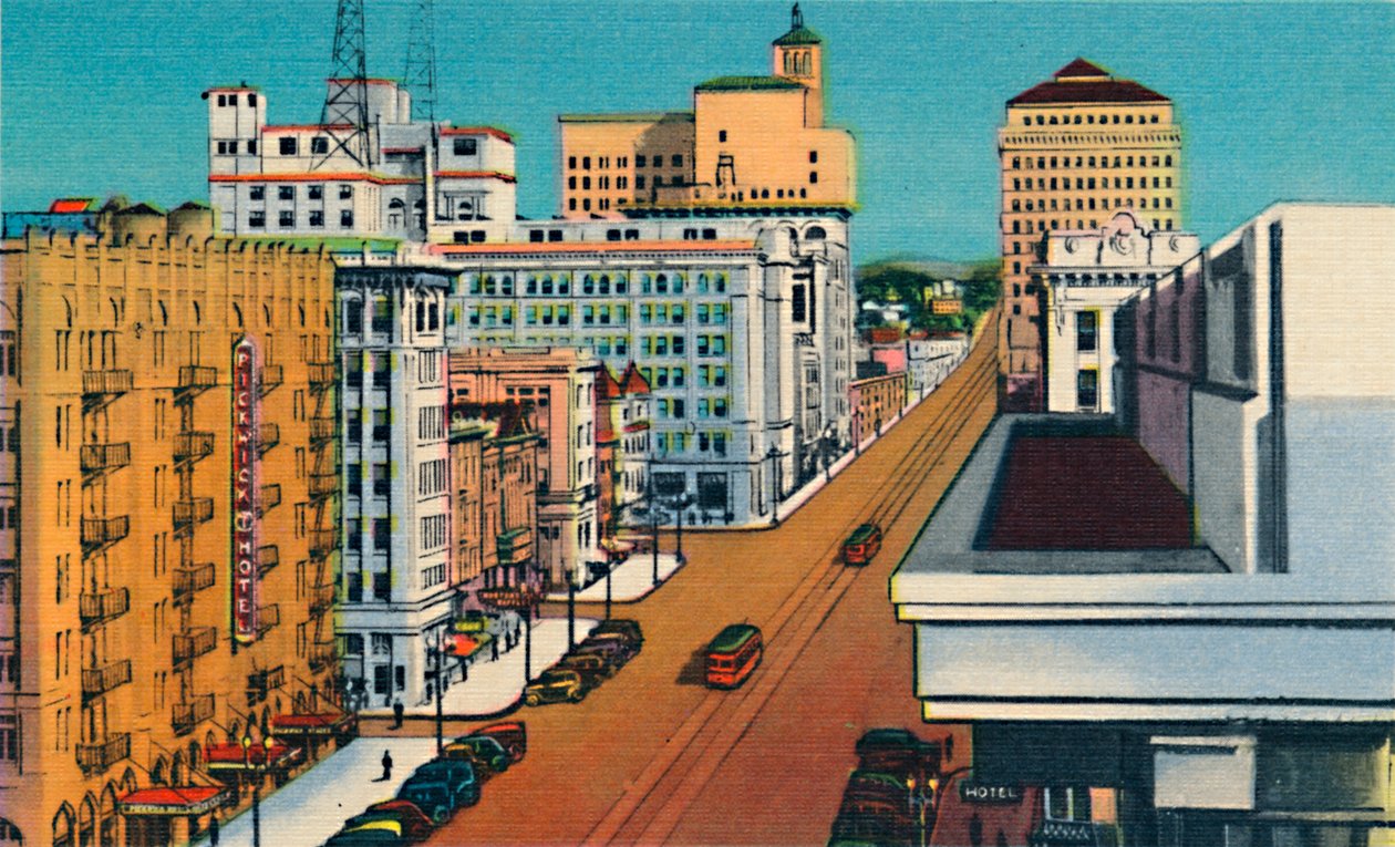 Broadway. San Diego, Kalifornien von Unbekannt