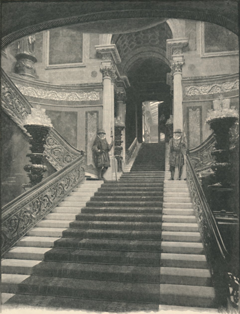Buckingham Palace: Die große Treppe, 1886 von Unbekannt