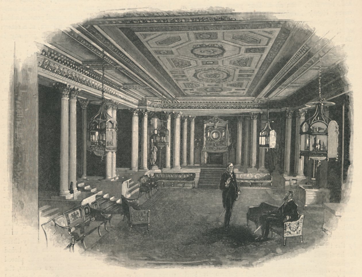 Buckingham Palace: Die Marmorgalerie, 1886 von Unbekannt