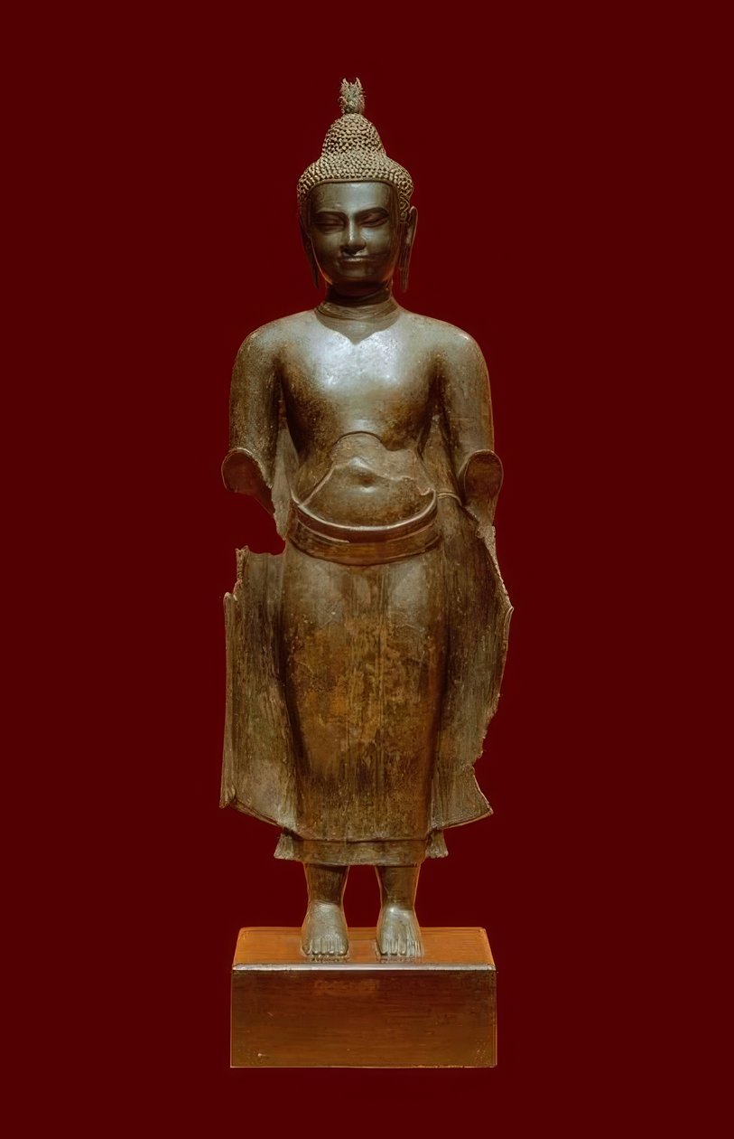 Buddha Khmer-Kunst, Kambodscha, 14. Jahrhundert von Unbekannt