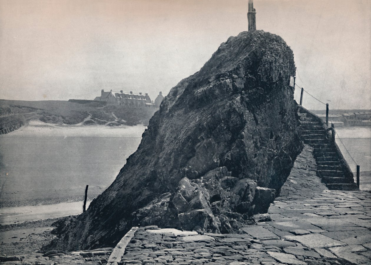 Bude - Der Kapellenfelsen, 1895 von Unbekannt