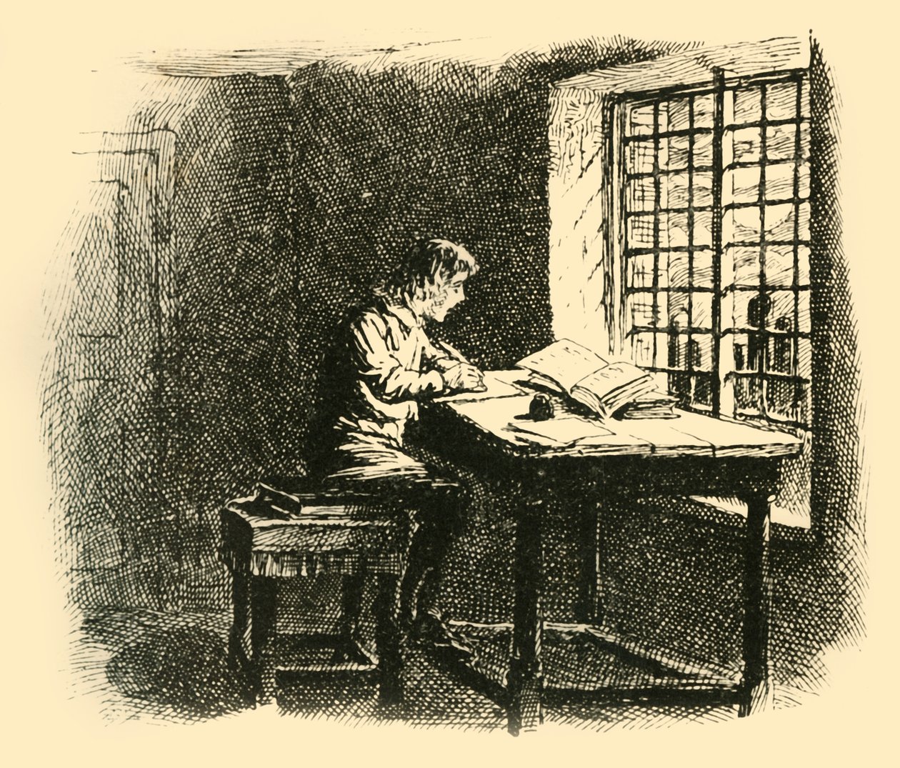 Bei Mondschein begann er seine Aufgabe, 1907 von Unbekannt