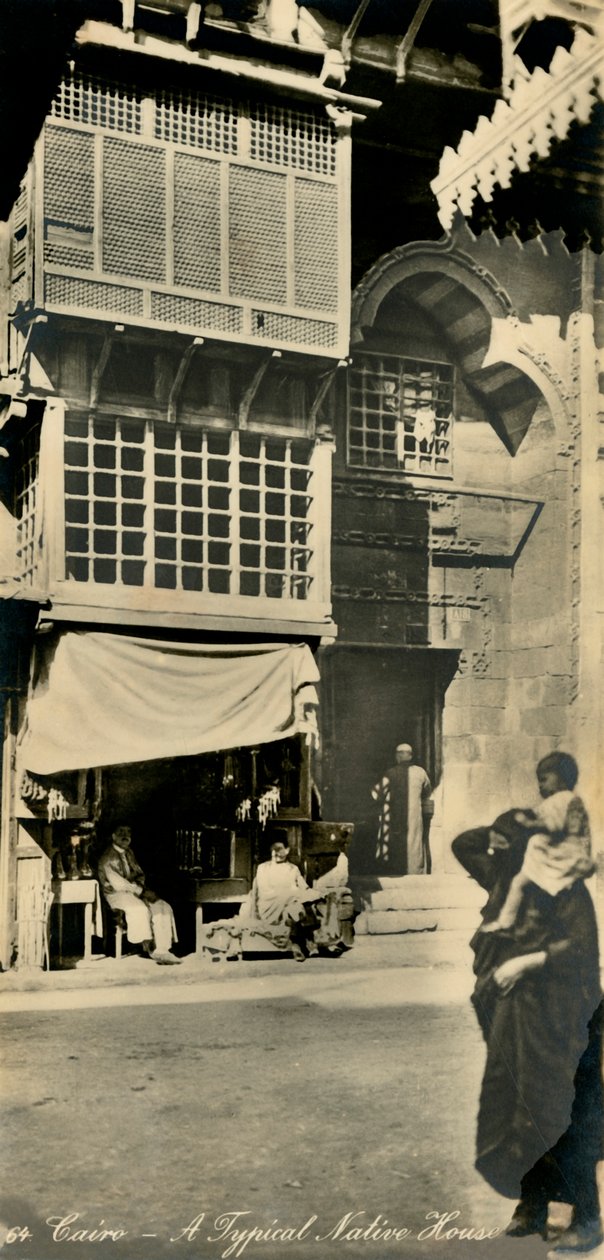 Kairo - Ein typisches einheimisches Haus, ca. 1918-1939 von Unbekannt