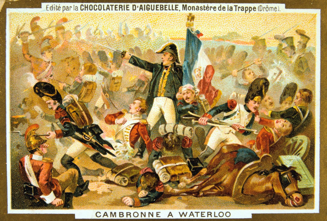 Cambronne in der Schlacht von Waterloo, 18. Juni 1815, 19. Jahrhundert von Unbekannt
