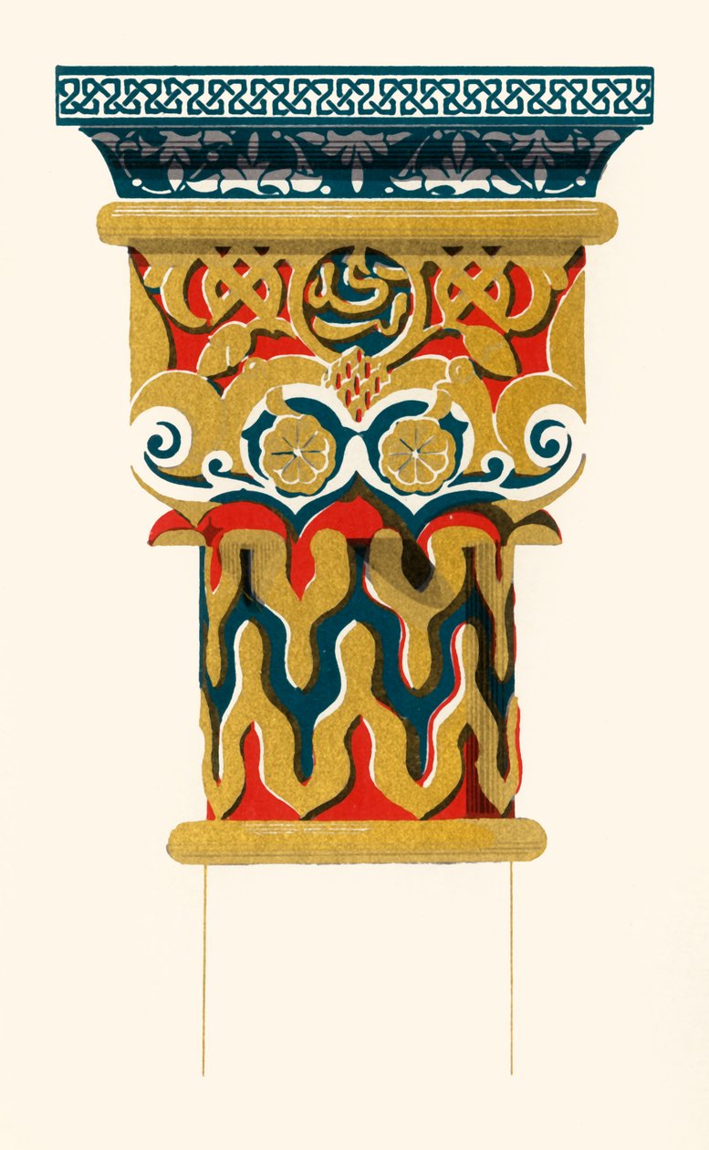 Kapital der Säulen, Hof der Löwen, 1907 von Unbekannt