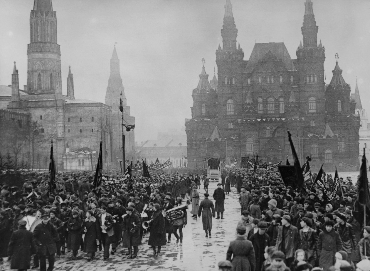 Feierlichkeiten anlässlich des 8. Jahrestages der Oktoberrevolution in Moskau, 1925 von Unbekannt