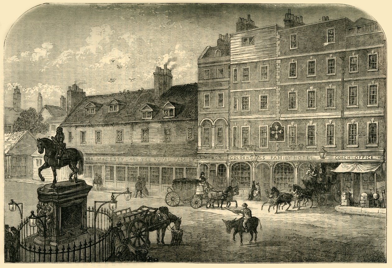 Charing Cross vom Northumberland House von Unbekannt