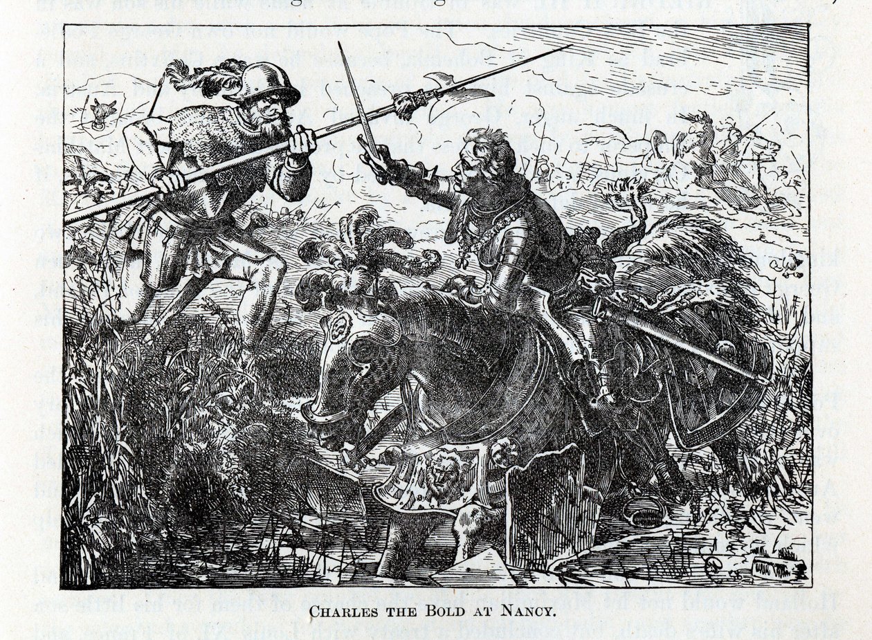 Karl der Kühne bei Nancy, 1882 von Unbekannt