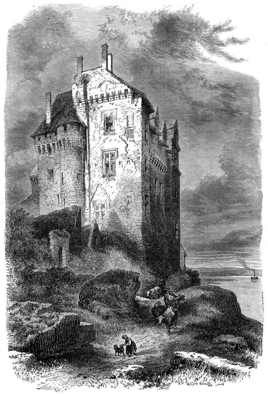 Schloss Montsoreau, Frankreich, 15. Jahrhundert, 1882-1884 von Unbekannt